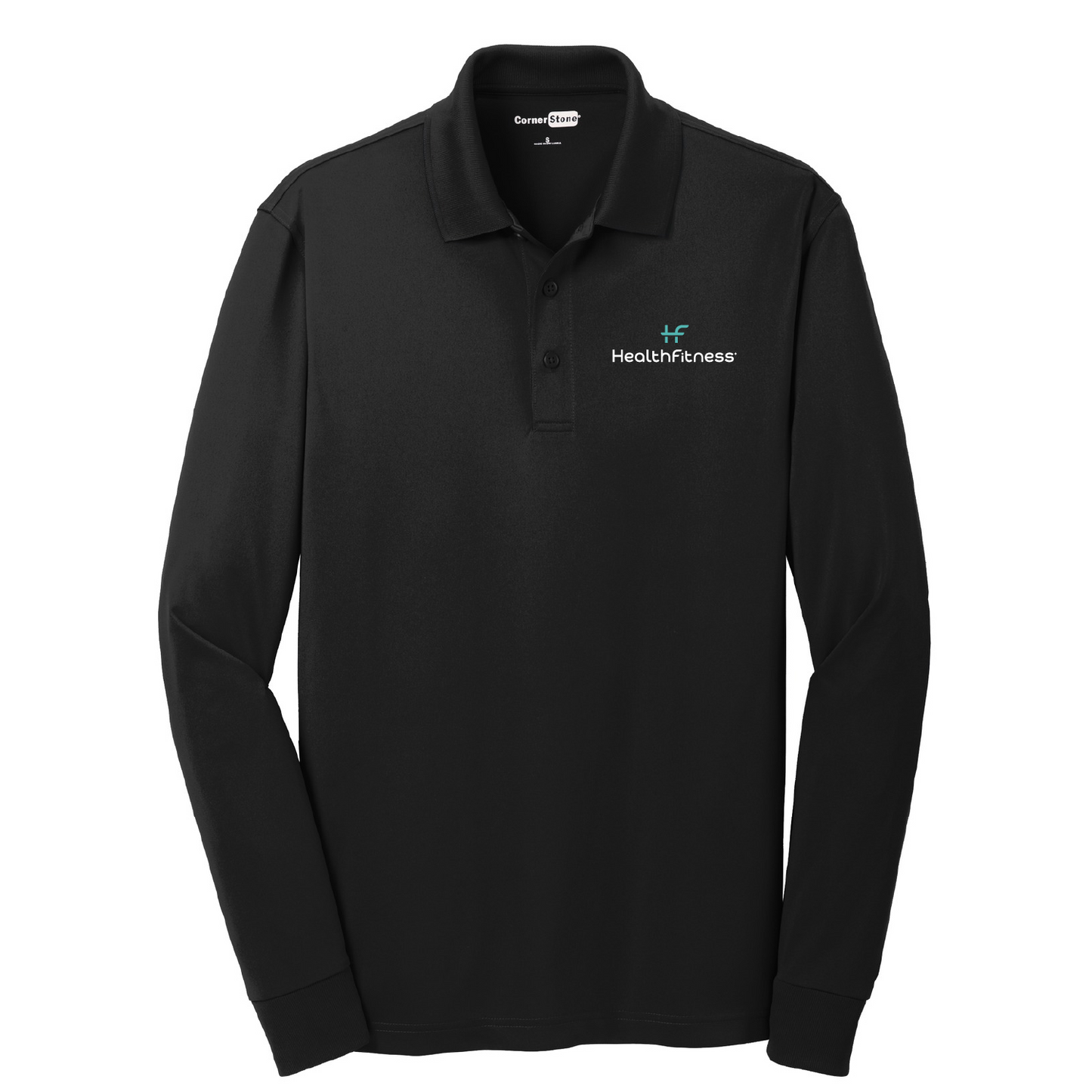 HealthFitness Long Sleeve Polo