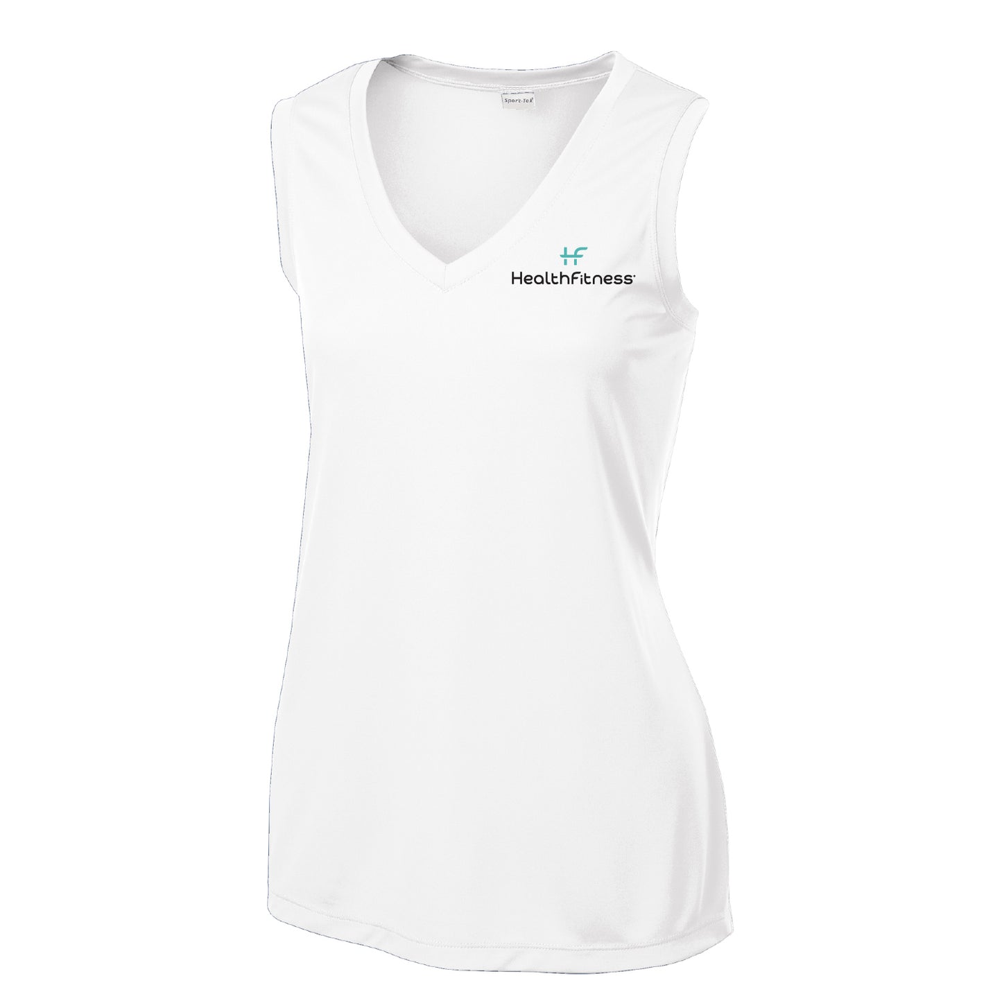 HealthFitness Ladies Sleeveless V-Neck Tee