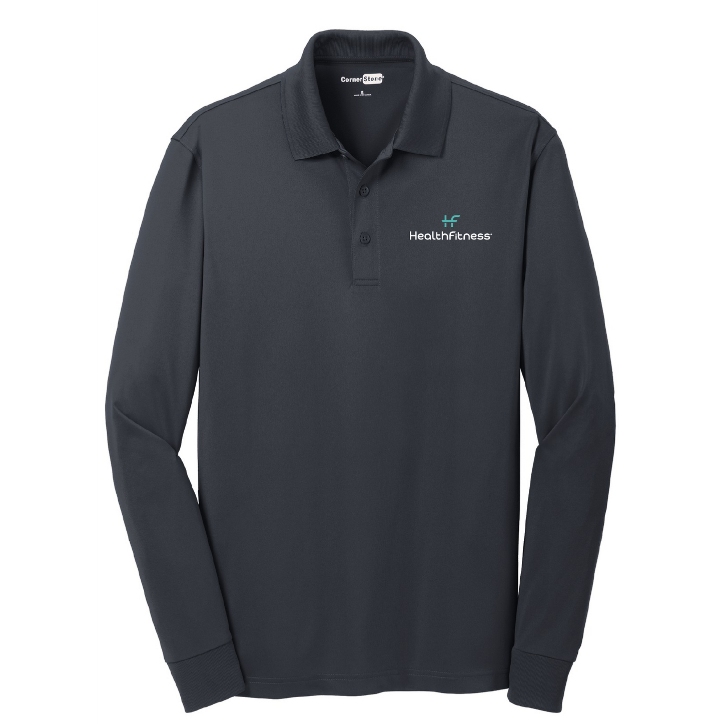 HealthFitness Long Sleeve Polo