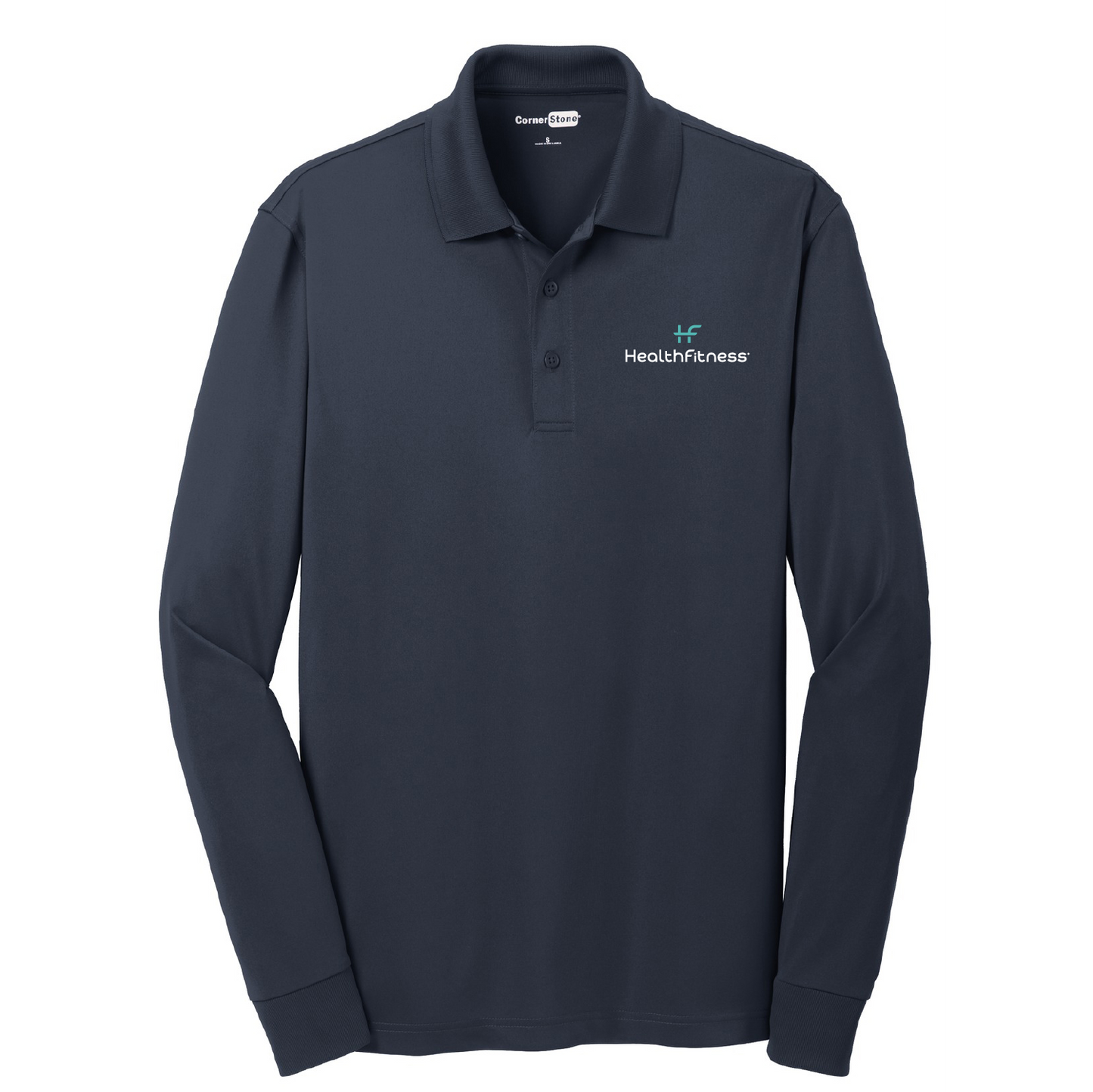 HealthFitness Long Sleeve Polo