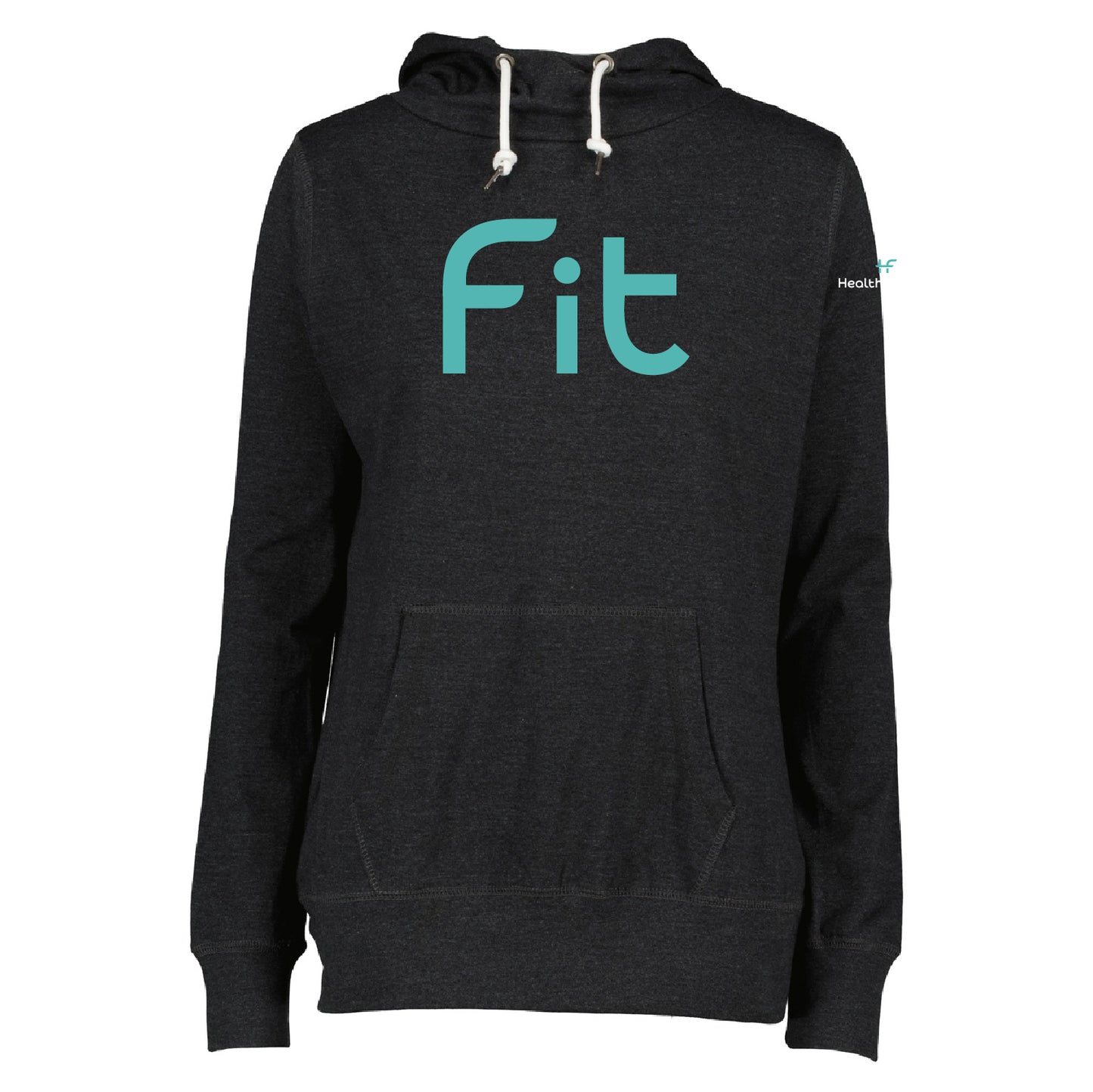HealthFitness Ladies Long Sleeve Funnel Neck Hooded Tee (FIT)