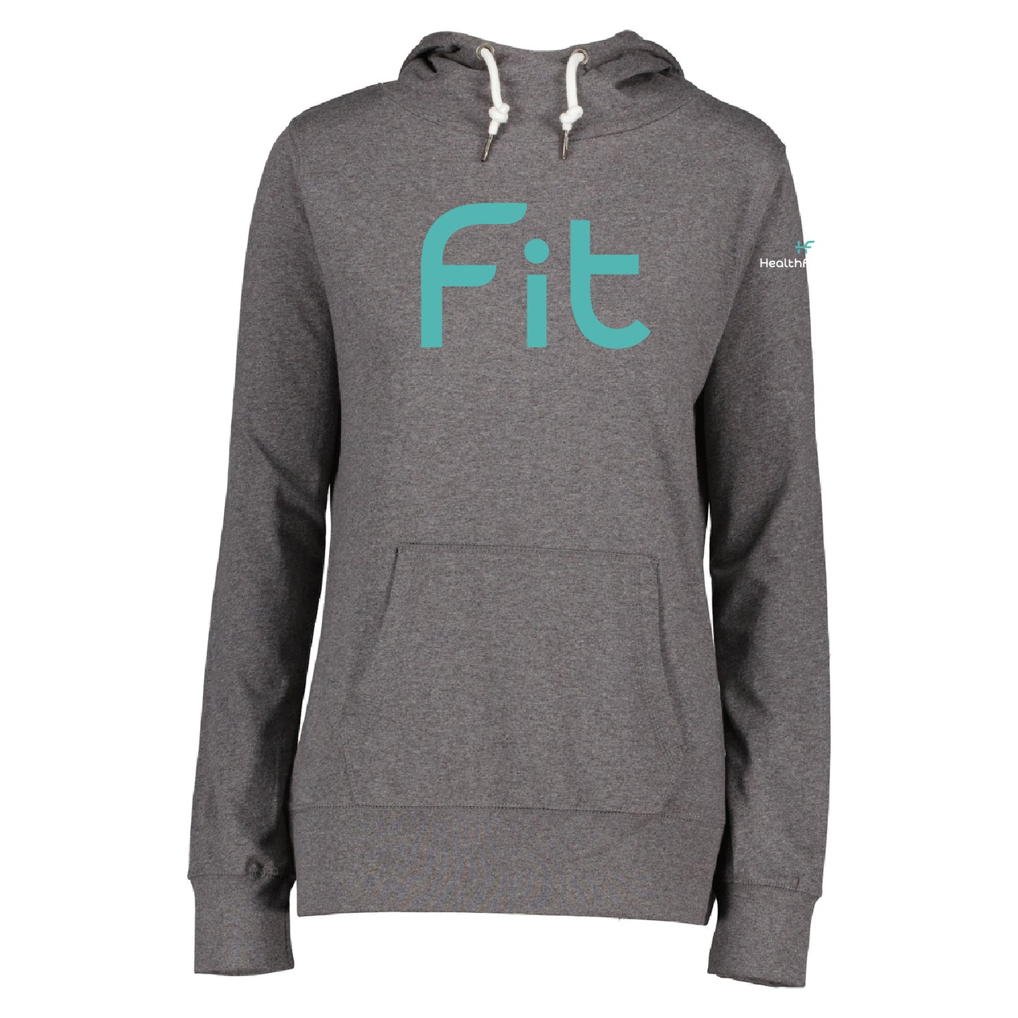 HealthFitness Ladies Long Sleeve Funnel Neck Hooded Tee (FIT)