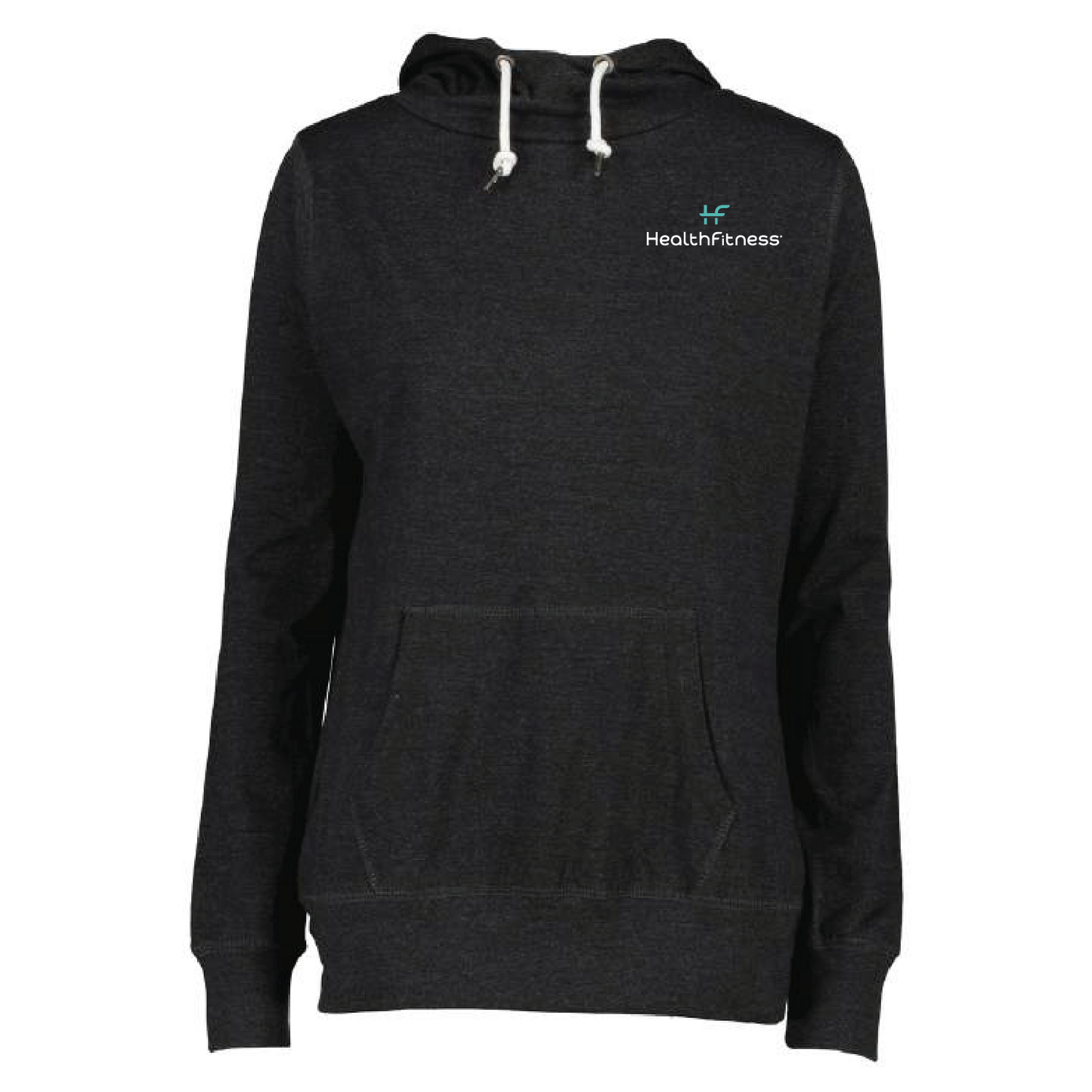HealthFitness Ladies Long Sleeve Funnel Neck Hooded Tee