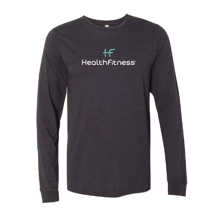HealthFitness Unisex Heather CVC Long Sleeve Tee (HF FF)