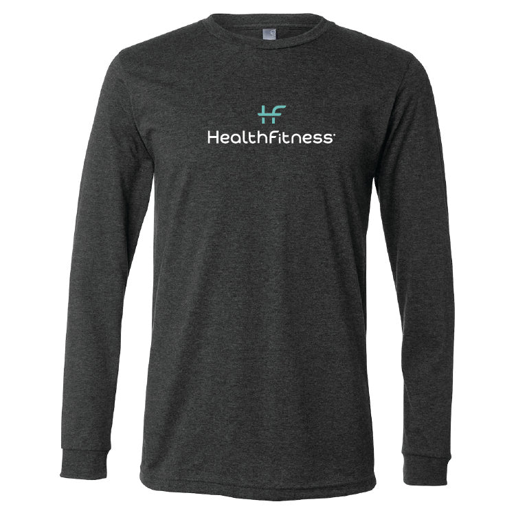 HealthFitness Unisex Heather CVC Long Sleeve Tee (HF FF)
