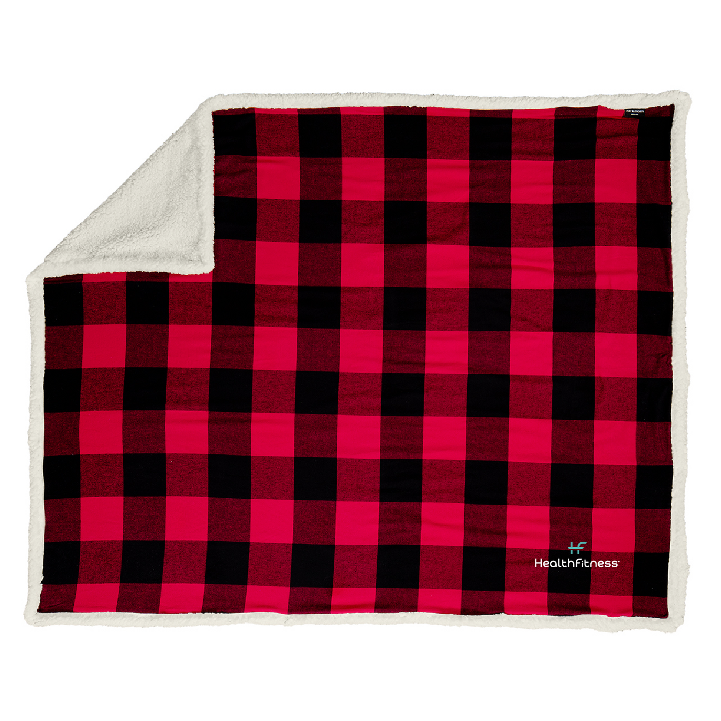 HealthFitness Flannel Sherpa Blanket