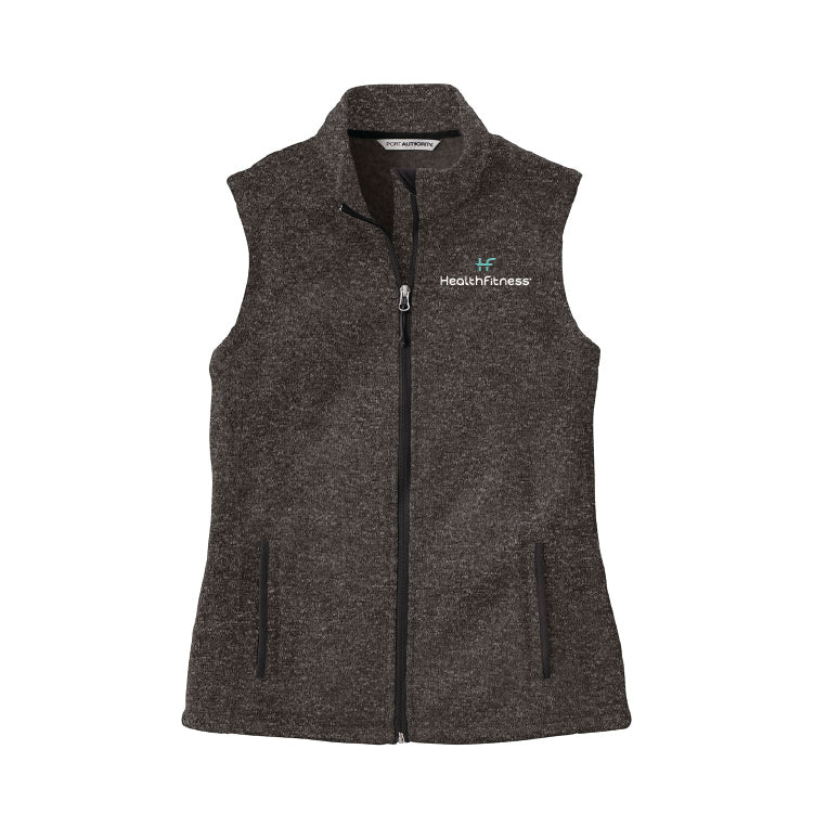 HealthFitness Ladies Sweater Fleece Vest