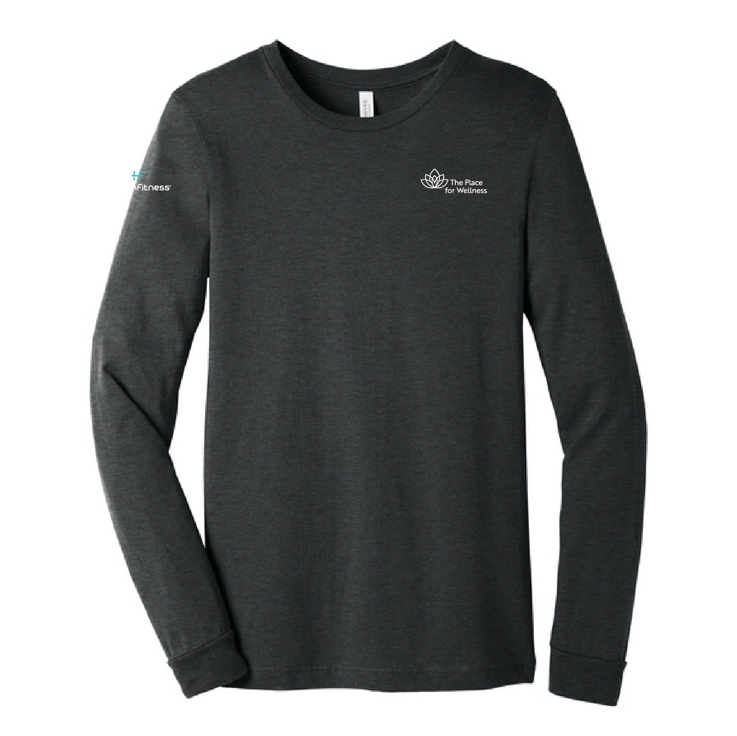 HealthFitness + TPFW Unisex Heather CVC Long Sleeve Tee