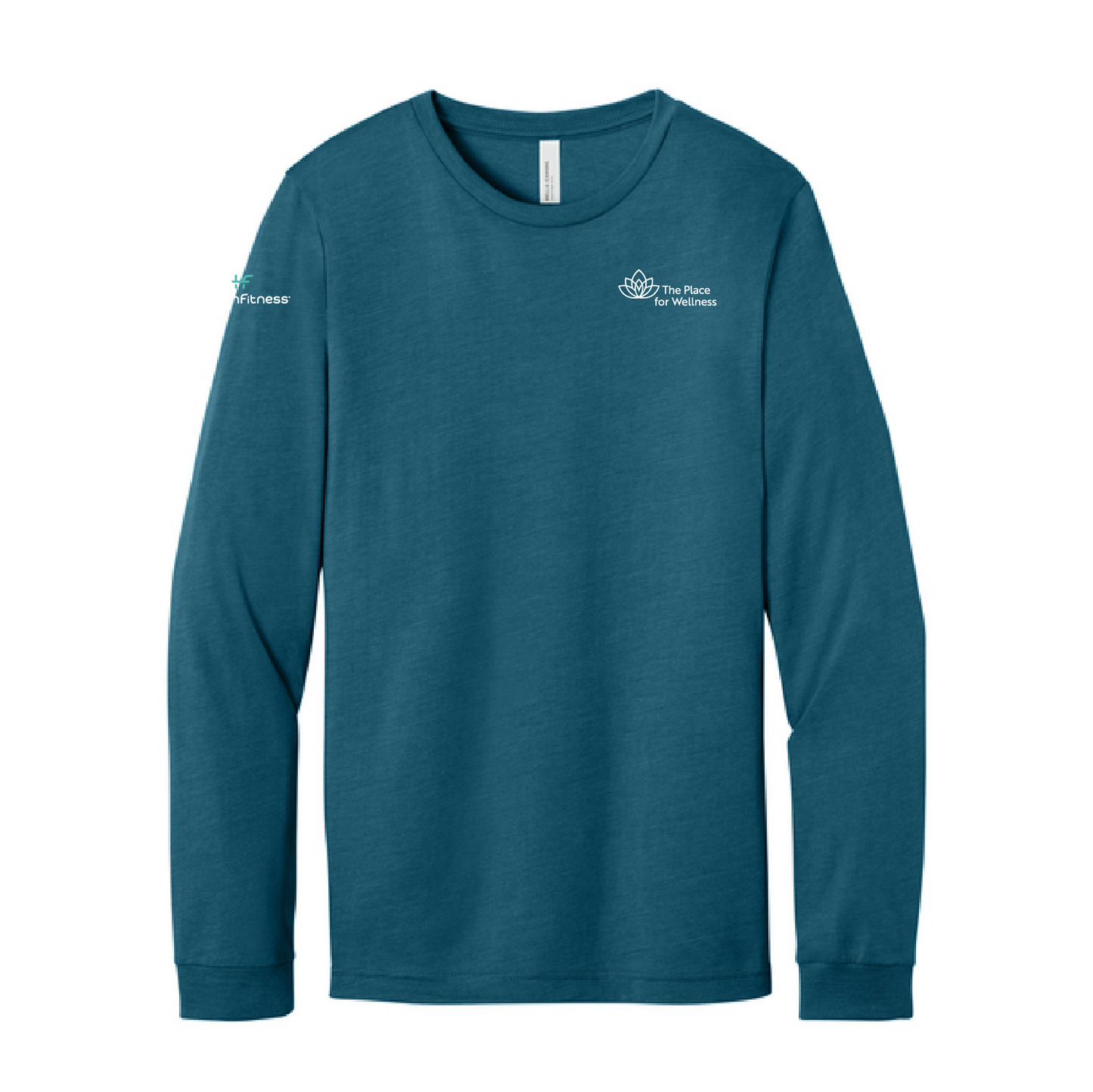 HealthFitness + TPFW Unisex Heather CVC Long Sleeve Tee
