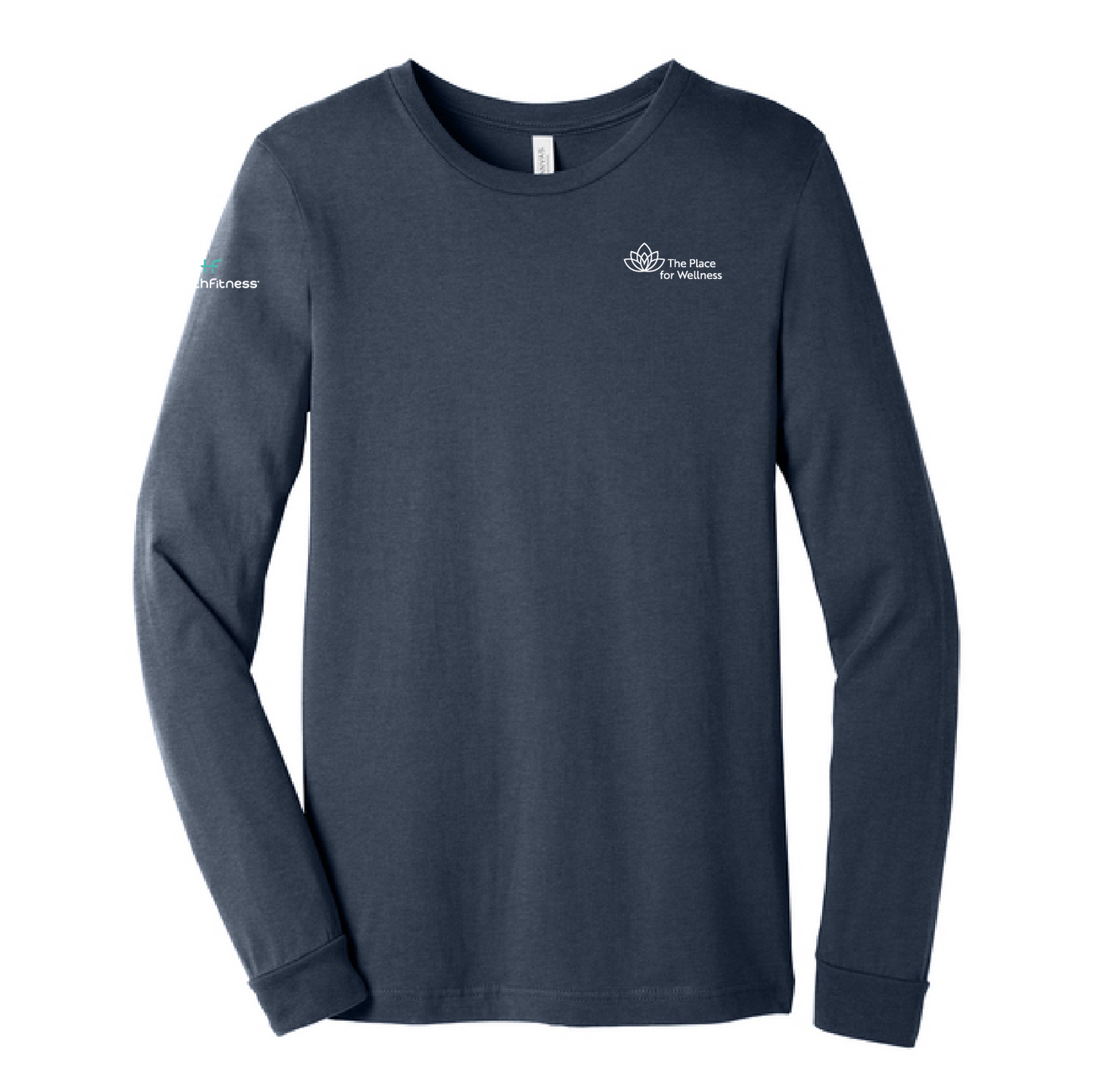 HealthFitness + TPFW Unisex Heather CVC Long Sleeve Tee
