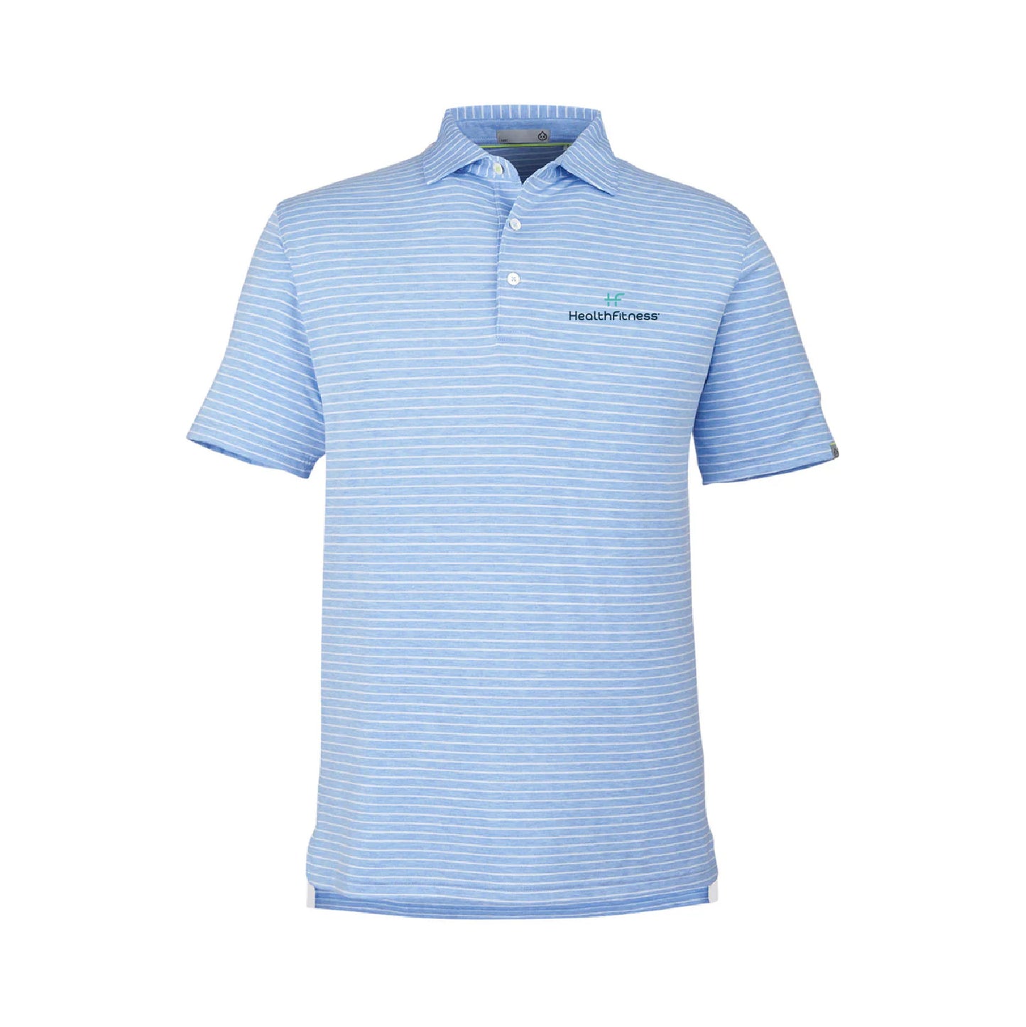 HealthFitness Cloud Lightweight Polo Brookline Stripe