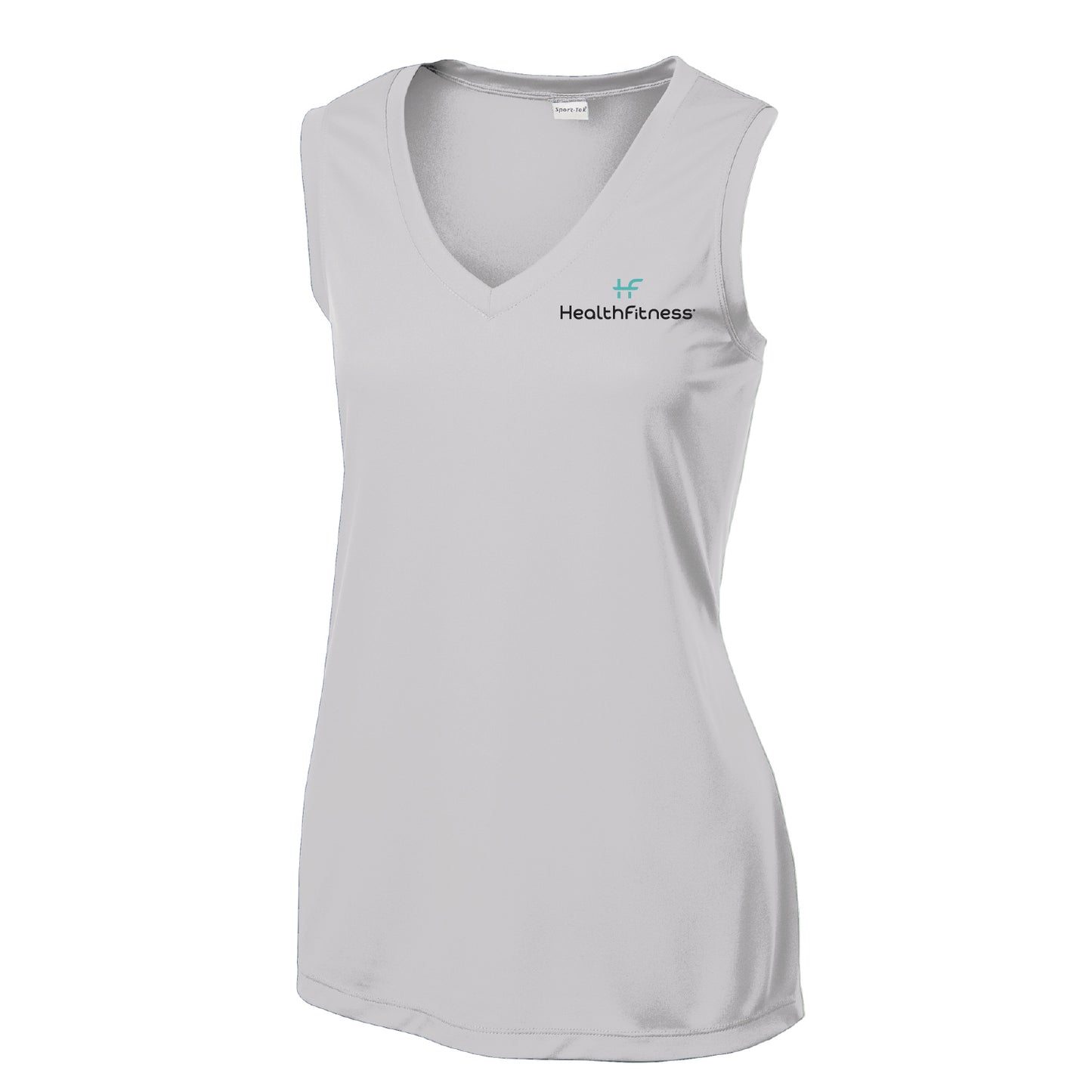HealthFitness Ladies Sleeveless V-Neck Tee