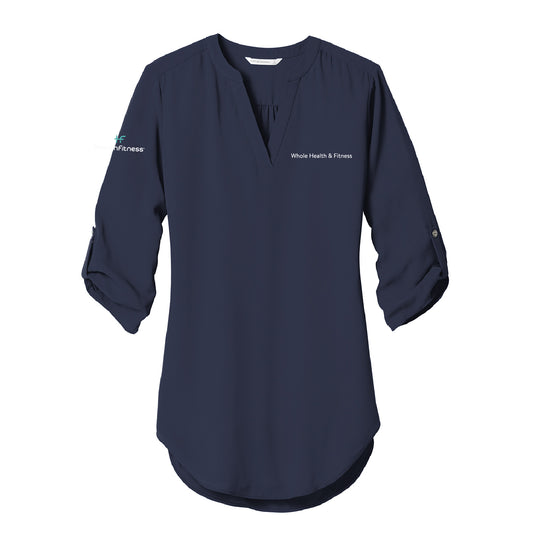 Uniform Ladies 3/4-Sleeve Tunic Blouse (WH&F)