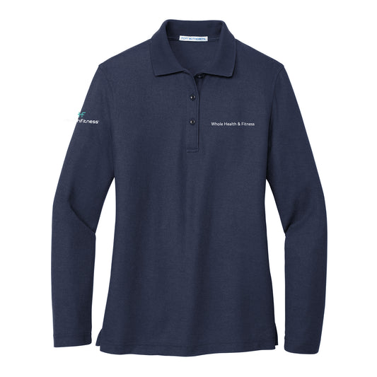 Uniform Ladies Silk Touch™ Long Sleeve Polo (WH&F)